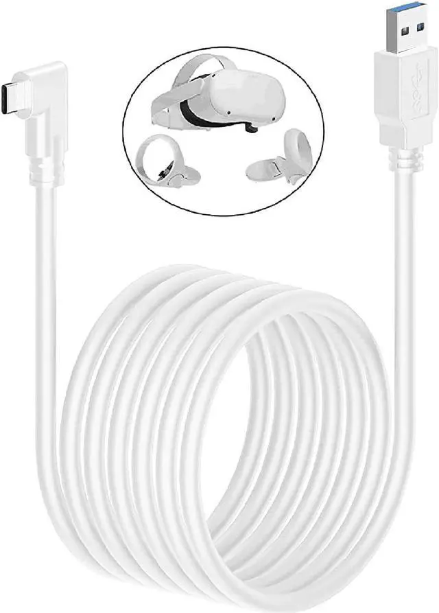 Alt view image 2 of 7 - Oculus Quest 2 Link Cable 16.4FT/5M, Compatible for Oculus Quest 2, Quest 1 VR Link Cable, USB 3.2 to USB-C 5Gbps High Speed Data Transfer & Fast Charging Cable for Oculus VR Headset and Gaming PC