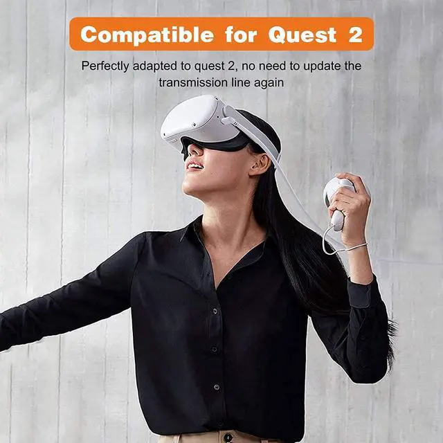 Alt view image 3 of 7 - Oculus Quest 2 Link Cable 16.4FT/5M, Compatible for Oculus Quest 2, Quest 1 VR Link Cable, USB 3.2 to USB-C 5Gbps High Speed Data Transfer & Fast Charging Cable for Oculus VR Headset and Gaming PC