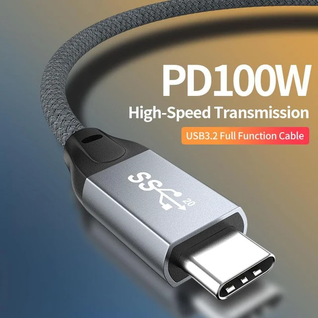 Alt view image 3 of 7 - USB C to USB C Cable 3.3ft/1M, USB C 3.2 Gen 2 with with E-marker 4K Video Monitor Cable, 20Gbps Data Transfer and 100W PD Fast Charger Cord Thunderbolt 3 Compatible with Mac-Book Pro, Galaxy S21