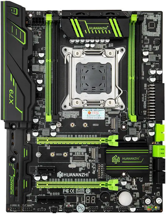 Alt view image 5 of 7 - X79 GREEN 2.49 V3.1 X79 motherboard LGA2011 ATX USB3.0 SATA3 PCI-E NVME M.2 SSD support REG ECC memory and Xeon E5
