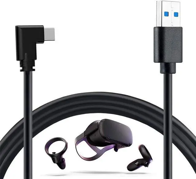 Alt view image 7 of 7 - 16Ft / 5M USB C Type C to USB A 3.0 Cable Compatible with Oculus Quest 1/2 USB, 3.2 Gen1, USB C to A, High Speed Data Transfer with Relay Amplifier Chip