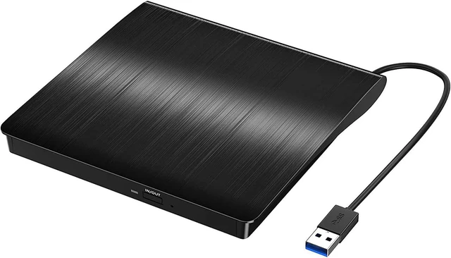 Main image of External USB3.0 CD DVD Drive, USB 3.0 Portable Slim CD DVD +/-RW Drive Player Burner Writer Reader Rewriter, Optical DVD Drive For Macbook, Laptop, Desktop, Windows 7/8/10/XP/Vista/Mac OS