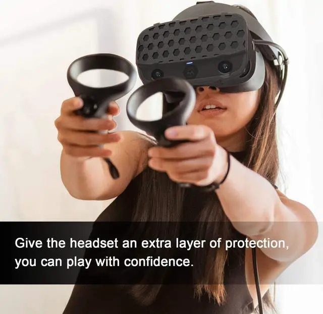 Alt view image 7 of 7 - VR Headset Protective Shell Multiple Colors Cover for Oculus Rift S Accessories (Black)