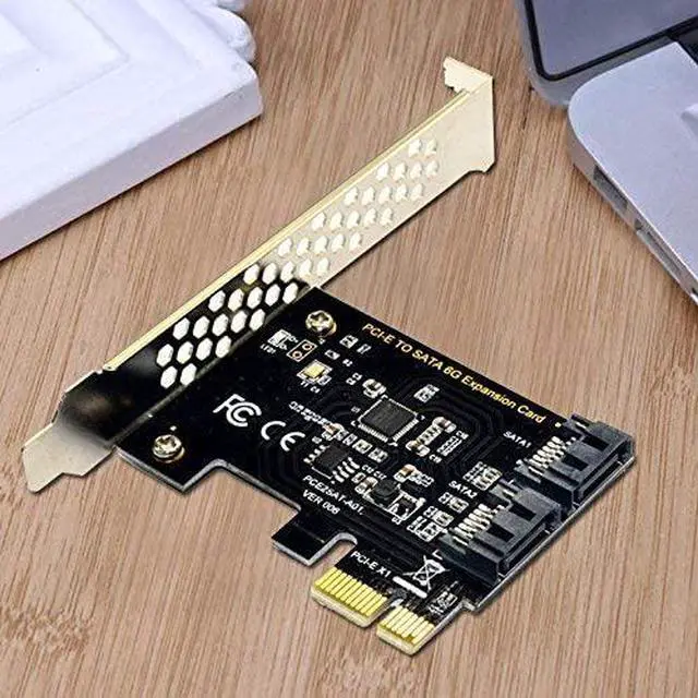 Alt view image 5 of 7 - PCIe SATA Card 2 Ports, PCI-E to SATA Expansion Card, 6Gbps PCI-E (2X 4X 8X 16X) SATA 3.0 Controller Card for Windows 10/8/7/XP/Vista/Linux,Support SSD and HDD