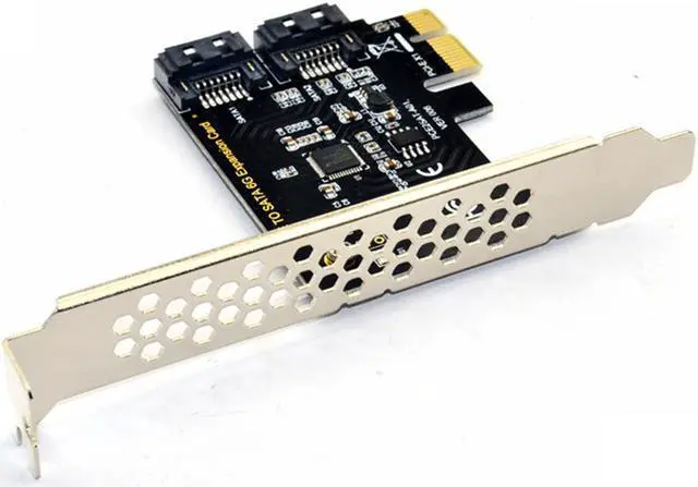 Alt view image 3 of 7 - PCIe SATA Card 2 Ports, PCI-E to SATA Expansion Card, 6Gbps PCI-E (2X 4X 8X 16X) SATA 3.0 Controller Card for Windows 10/8/7/XP/Vista/Linux,Support SSD and HDD