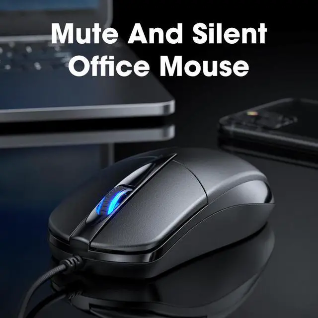 Alt view image 3 of 7 - 3D USB Wired Mouse, Gaming Mouse Gamer Silent Mouses, 1000DPI Optical Wired Mouse for Home and Office, Compatible with Windows PC, Laptop, Desktop, Notebook