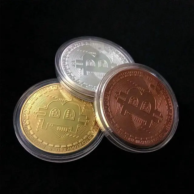 Alt view image 3 of 7 - 3Pcs Bitcoin Coin - Gold Silver and Bronze Physical Blockchain Cryptocurrency in Protective Collectable Gift | Featuring Original Commemorative Tokens | Chase Coin | BTC Cryptocurrency