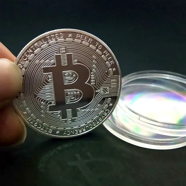 Alt view image 2 of 7 - 3Pcs Bitcoin Coin - Gold Silver and Bronze Physical Blockchain Cryptocurrency in Protective Collectable Gift | Featuring Original Commemorative Tokens | Chase Coin | BTC Cryptocurrency