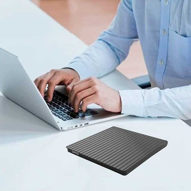Alt view image 7 of 7 - External CD / DVD Drive for Laptop USB-C & USB 3.0 CD/DVD ROM Drive Reader Writer DVD Burner Compatible with Laptop PC MacBookMac Windows 10/8/7 Linux OS Apple