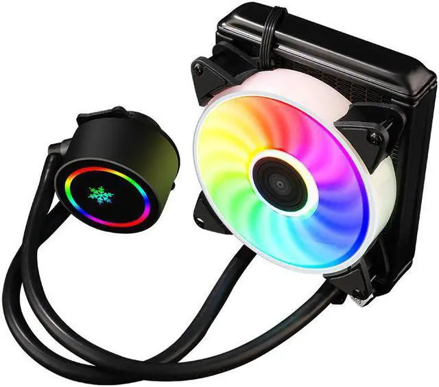Alt view image 5 of 6 - CPU Liquid Cooler, CPU Water Cooling Cooler Fan Ventilador 120 RGB For Intel LGA 1150 1151 1155 1200 1366 2011 AMD AM3 AM4 Liquid Radiator