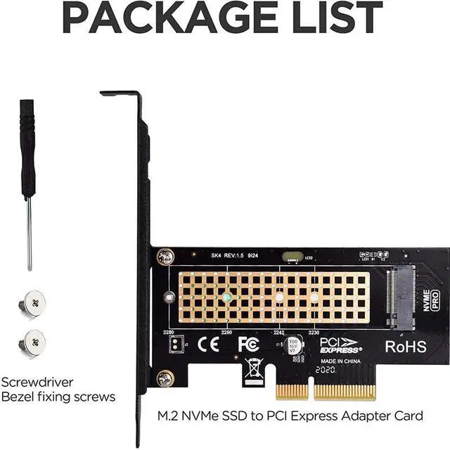 Alt view image 7 of 7 - M.2 NVME SSD to PCIe 4.0 x4 Adapter, M.2 2280 2260 2242 2230 SSD to PCIe 3.0 x4 Host Controller Expansion Card for PC Desktop, Support Windows, Mac & Linux OS