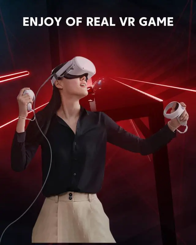 Alt view image 3 of 7 - for Oculus Quest 2 Link Cable 20 FT, USB 3.0 Type A to USB C Cable, Fast Charging 3A & High Speed PC Data Transfer 5 Gbps, Compatible for Oculus Quest 2 VR Headset, Gaming PC, Steam VR, 6 Meters