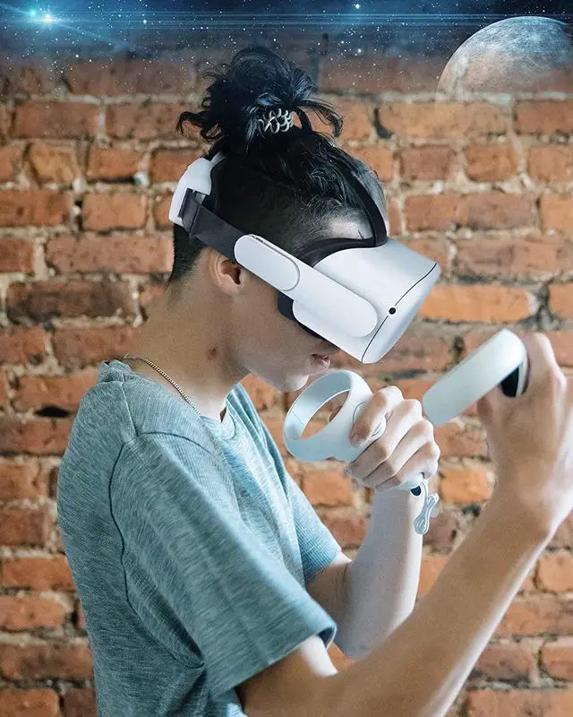 Alt view image 7 of 7 - Battery Pack with Head Strap for Oculus Quest 2/1 & Meta Quest 2, 5000mAh Rechargeable Battery & Elite Strap for Enhanced Support and Extra Playtime