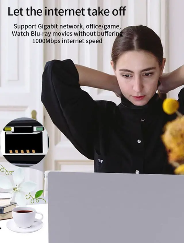 Alt view image 6 of 7 - USB C Docking Station Dual Monitor, Universal USB C Dock, 14 in 1 Triple Display USB C Dock with 4K HDMI and DP, VGA, Ethernet, USB3.2 Gen2 10Gbps, 87W PD, SD/TF/USB 3.0 for Dell/HP/Lenovo/MacBook Pro