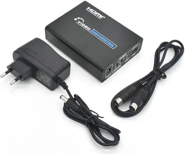 Alt view image 7 of 7 - 3RCA CVBS Composite & S-Video R/L Audio to HDMI Converter Adapter Support 720P/1080P with 3RCA S-Video Cable for NES SNES N64 PS2 PS3 HDTV