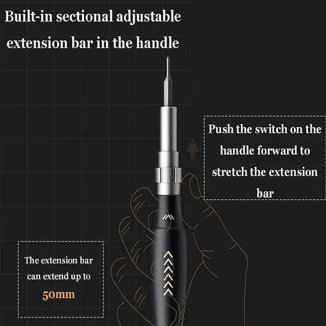 Alt view image 3 of 7 - Precision Screwdriver Set, 145 in 1 with 132 Bits Magnetic Screwdriver Kit Mini Screwdriver Set Built in Extension Rod Portable Easy to Store Kit for Repair phone, Laptop, Watch, Toy, Game Console