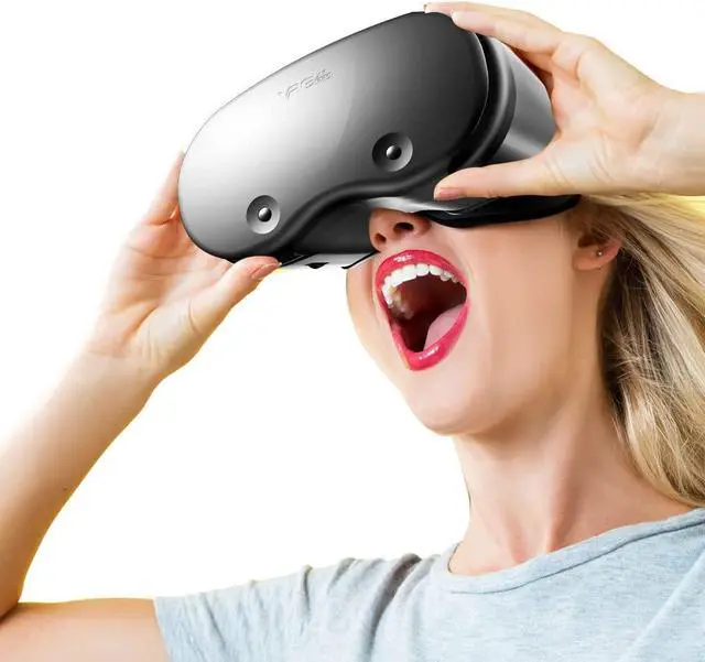Alt view image 7 of 7 - VR Glasses, VR Headset Compatible with i-Phone & Android - Universal Virtual Reality Goggles for Kids & Adults - Your Best Mobile Games Movies, 2K Anti-Blue Lenses, Adjustable Pupil & Object Distance