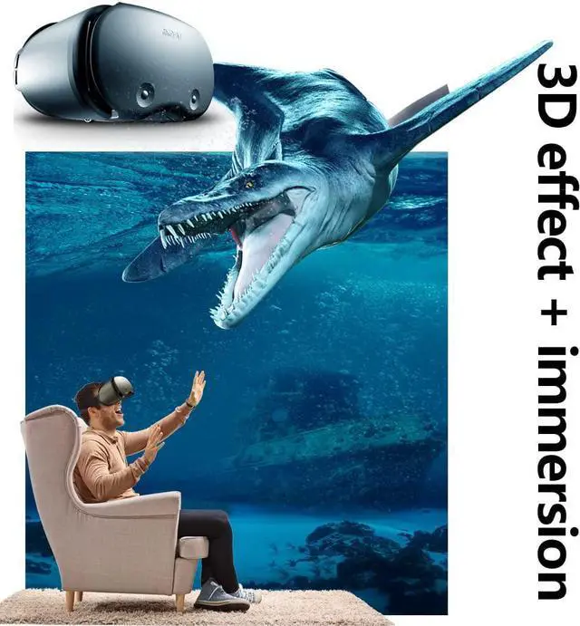 Alt view image 6 of 7 - VR Glasses, VR Headset Compatible with i-Phone & Android - Universal Virtual Reality Goggles for Kids & Adults - Your Best Mobile Games Movies, 2K Anti-Blue Lenses, Adjustable Pupil & Object Distance