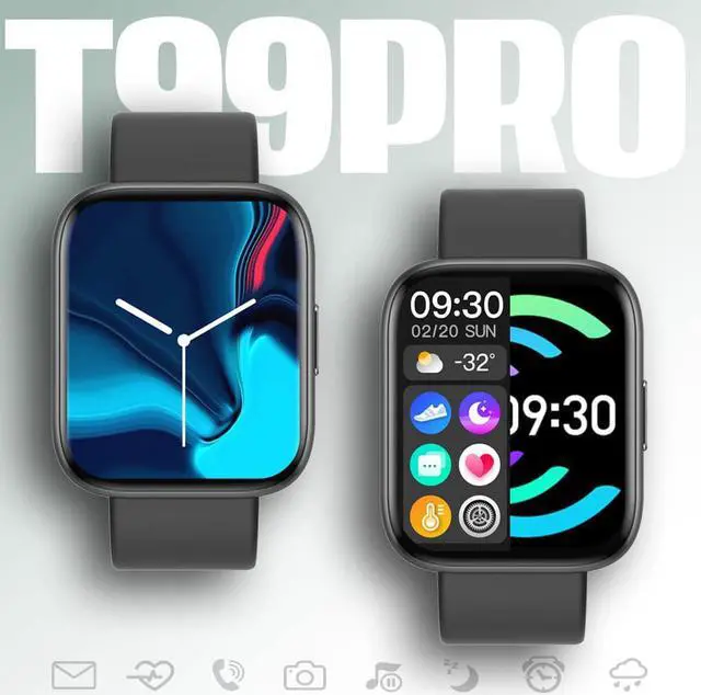 Alt view image 3 of 7 - Smart Watch, New Upgraded 1.81" AMOLED, Split Screen Display, Answer Make Calls, Smartwatch for Men Women iOS Android Smartphones, Blood Oxygen Heart Rate Monitor Fitness Tracker (Black)