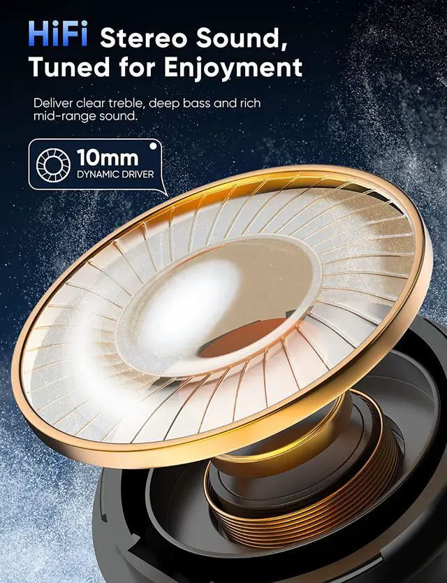 Alt view image 2 of 7 - Ture Wireless Earbuds, Bluetooth 5.1 Headphones 35H Playtime Type-C Charging Case, Touch Control, In Ear Earphones with Clear Voice Capture Technology, IPX7 Waterproof for Sport/Working