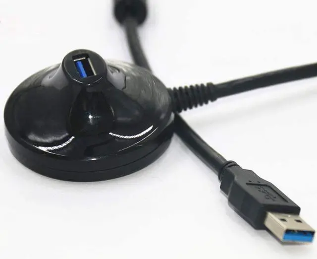 Alt view image 6 of 7 - USB 3.0 Extension Cable With Pedestal Base, USB 3.0 Extender Type A Male to Female Data Transfer Cord 5Gbps for USB Flash Drive, Card Reader, Hard Drive, Printer (1.5M)