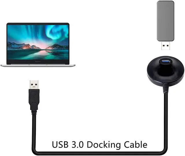 Alt view image 5 of 7 - USB 3.0 Extension Cable With Pedestal Base, USB 3.0 Extender Type A Male to Female Data Transfer Cord 5Gbps for USB Flash Drive, Card Reader, Hard Drive, Printer (1.5M)