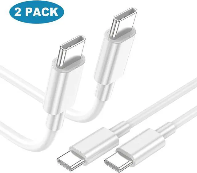 Main image of [2-Pack, 100W/5A] USB C Cable 3.3ft / 1M, USB-C to USB-C Cable, Type C Charging Cord for Mac - Book Pro 16, 15, 14, 13 Inch, Air 13 Inch, i-Pad Pro 2021/2020/2019/2018, SmartPhone and All USB C Device