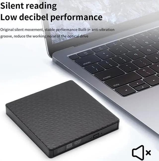 Alt view image 5 of 7 - USB 3.0&Type C External CD DVD Drive, CD/DVD +/-RW Optical Drive, Slim Portable DVD CD ROM Rewriter CD DVD Burner High Speed Data Transfer for Laptop Desktop PC Windows 11/10/7 MacOS Linux OS