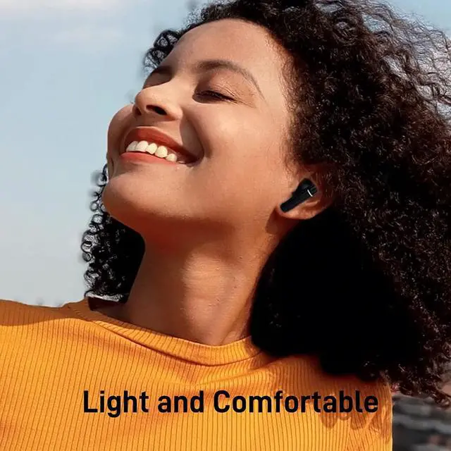 Alt view image 6 of 6 - Ture Wireless Earbuds, Bluetooth 5.3 Headphones, 35Hrs Playtime HD Stereo Audio LED Display, Mini Bluetooth Earbuds and Dual Mic with Deep Bass, Type-C, for Running Sport Gym Workout (Black)