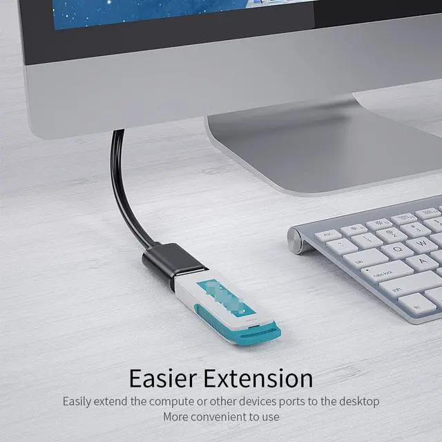 Alt view image 6 of 7 - [2 PACK] USB 3.0 Extension Cable 3.3ft/1M, USB A Male to Female Extender Cord, 5Gbps High Data Transfer Compatible for Webcam, Gamepad, USB Keyboard, Flash Drive, Hard Drive, Printer and More
