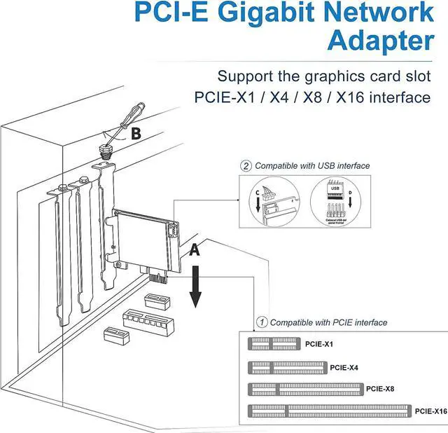 Alt view image 4 of 7 - PCI Express WiFi Card, AC 1200Mbps Dual Band Wireless Adapter WiFi PCIe Adapter, AC7265 Network Card 5GHz/2.4GHz, Bluetooth 4.2 with 2 Antennas for Desktop/PC(32/64 bit), Supports Windows 11/10