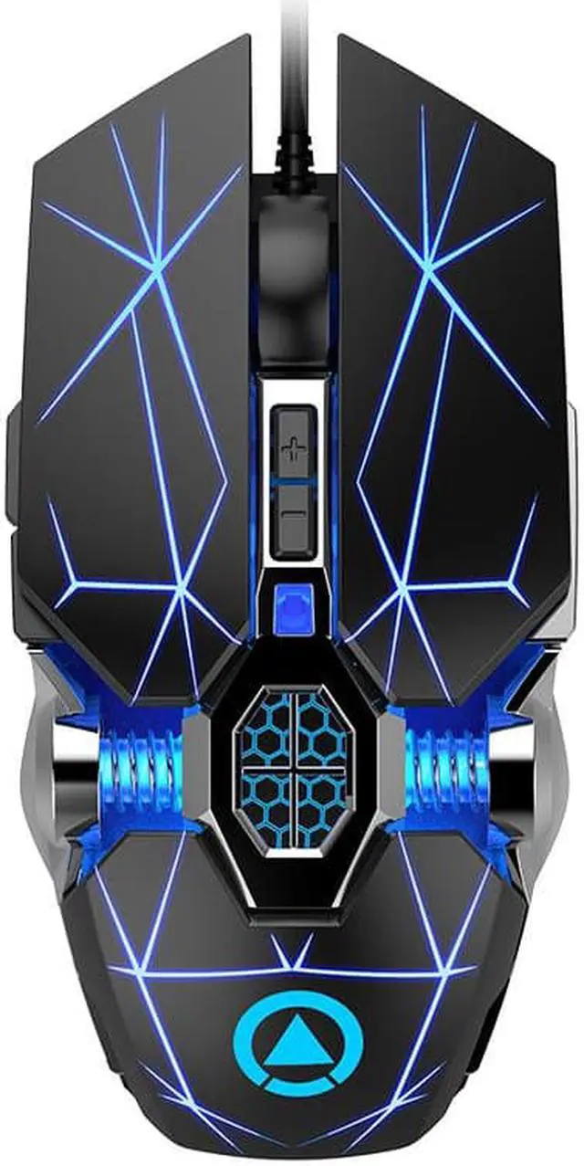 Alt view image 2 of 7 - USB Wired Gaming Mouse, 7 Buttons 1200/1600/2400/3200 DPI Adjustable LED Optical Mouse, Computer Mouse Wired Game Mice Silent USB Mouse for PC laptop Gamer