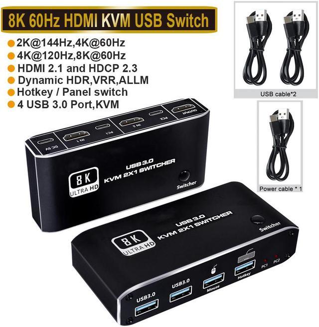 NeweggBusiness - UGREEN KVM Switch, HDMI and USB Switcher 2 in 1