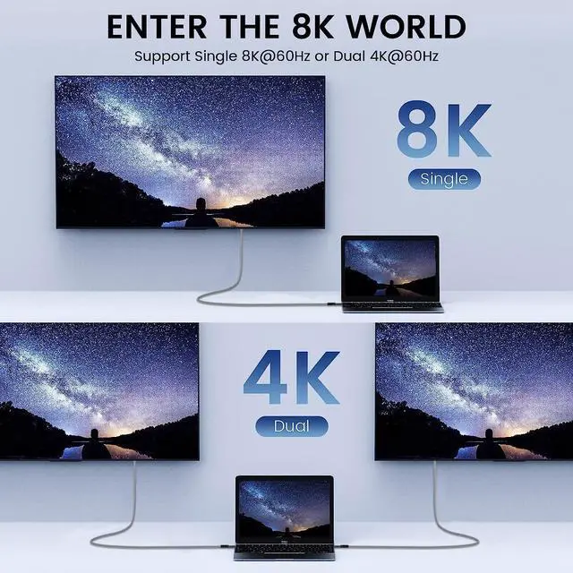 Alt view image 5 of 7 - 240W USB 4 Cable 1.64FT/0.5M, 40GBps Data Transmission, 240W (48V5A) PD Super Fast Charge, 8K @60Hz HD Extension for Thunderbolt 4, Mobile Phone, Notebook, MAC, SSD, PD3.1 and QC4.0