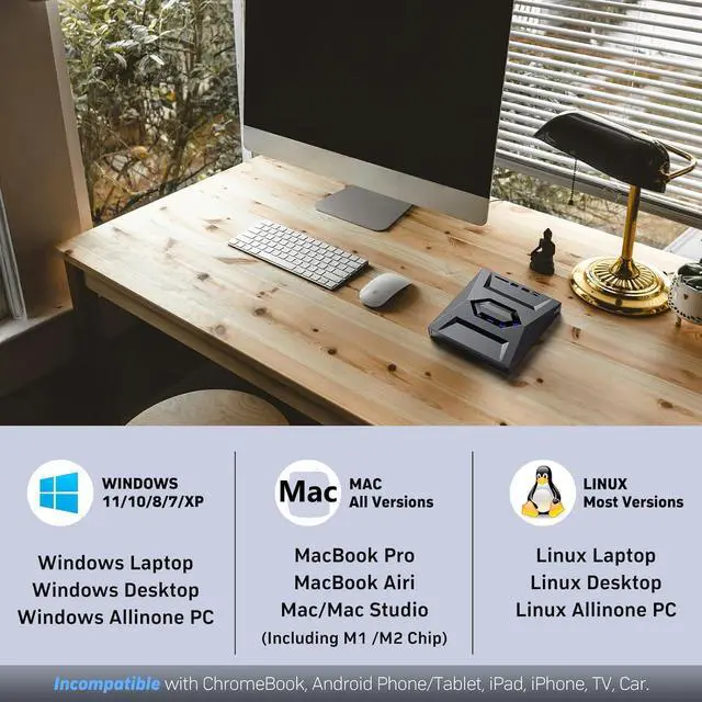 Alt view image 5 of 7 - [5 in 1] External Blu Ray Drive, Portable Bluray Player Writer Reader,CD Burner with USB 3.0 typc C Port& SD Card,DVD & CD-ROM +/-RW, External Blu-Ray CD DVD Drives for PC Laptop Windows Linux MacOS