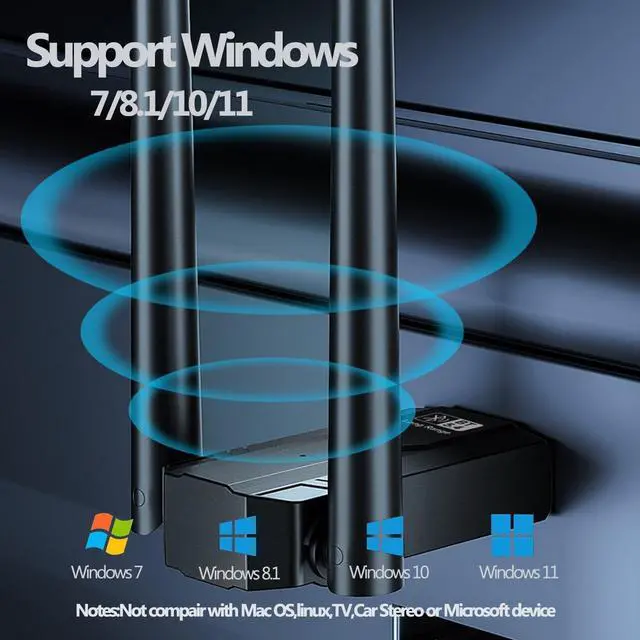 Alt view image 3 of 7 - AUTYUE USB Bluetooth Adapter 5.4 for PC, 150M Long Range USB Bluetooth Dongle BT5.4 (EDR & BLE) Bluetooth Receiver for Laptop PC Printer,Keyboard, Plug and Play Compatible with Windows 11/10/8.1