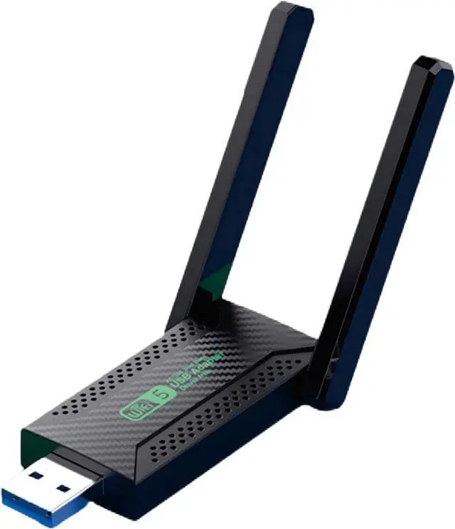 Main image of AUTYUE USB WiFi Adapter,1300Mbps WiFi USB 3.0 Dual Band 5G/2.4G Wireless Network Adapter for Desktop Laptop PC, Dual 2dBi Antennas, Supports Windows 10/8.1/8/7/Vista/XP, Mac OS 10.9-10.15