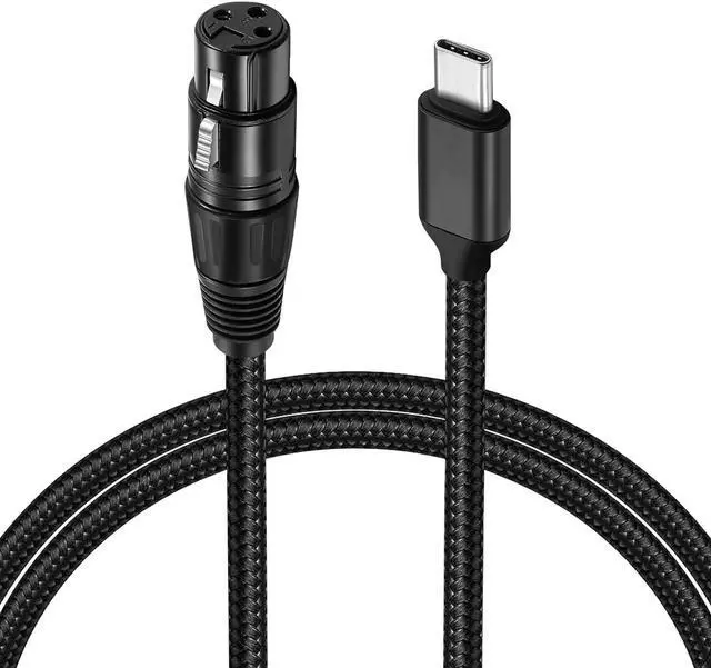 Main image of AUTYUE 3.3ft/1M XLR Female to USB C Microphone Audio Cable, USB Type-C to XLR Microphone Cable Adapter for Audio Recording, Dynamic Microphone, Compatible with iPhone15 Series, Tablet, Laptop etc