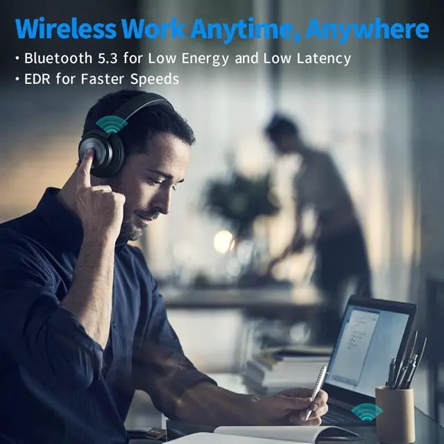 Alt view image 6 of 7 - AUTYUE USB Bluetooth 5.3 Adapter for PC Desktop, 20M Wireless Transmitter Dongle for Windows 11/10/8.1 Computer Laptop, Plug & Play, Pair w/Bluetooth Headset Headphones Speaker Keyboard Mouse Printer
