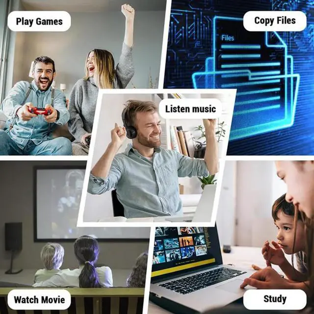 Alt view image 7 of 7 - AUTYUE External Blu-ray Drives, Portable DVD/CD/BD Player for Laptop, USB 3.0 Type-C External CD DVD Burner Reader 3D Optical Bluray Drive Compatible with Laptop Desktop Windows XP/7/8/10/11 Mac OS