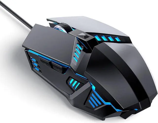 Main image of AUTYUE Wired Gaming Mouse, Optical USB Mouse for Laptop/Desktop, Ergonomic, with 6 Programmable Buttons, 4 Adjustable DPI up to 3600 DPI, Multifunctional Wired Mouse for Gaming and Office