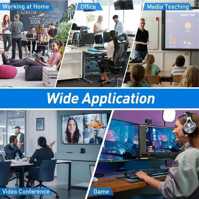 Alt view image 7 of 7 - AUTYUE KVM Switch HDMI + Displayport 8K@60Hz/4K@144Hz, Triple Monitor Displayport 1.4 + HDMI 2.1 KVM Switch for 2 Computers Share 3 Monitor and 4 USB 3.0 Devices, Wired Remote and USB Cables Included