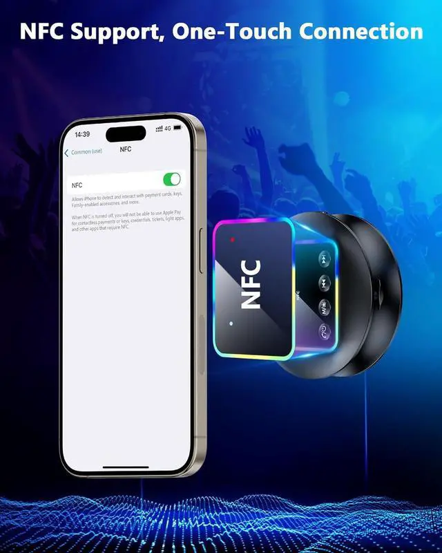 Alt view image 4 of 6 - AUTYUE Wireless Bluetooth 5.4 Adapter - Bluetooth Transmitter & Receiver (TX | RX), Bluetooth Adapter for AUX/RCA/TF/NFC, Plug and Play, Suitable for TV, PC, Audio, Headphones, Projectors, Amplifiers