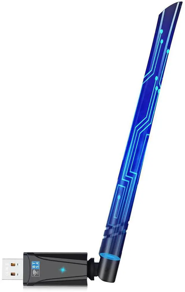 Main image of AUTYUE 2-in-1 Wi-Fi 6 Bluetooth 5.4 USB Adapter for PC Laptop, 5dBi High Gain AX900 2.4G/5GHz Wireless WiFi Network Dongle Auto-Driver for Windows 11 10 Desktop, Plug n Pair Headset, Keyboard, Mice