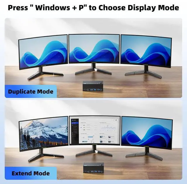 Alt view image 3 of 7 - AUTYUE 8K HDMI KVM Switch 3 Monitors 2 Computers 3 Port HDMI Dual PC Triple Monitor 2 PC 8K@60Hz/4K@120Hz 2 in 3 Out USB 3.0 KVM Switches, Wired Remote & USB 3.0 Cables & Power Cable Included