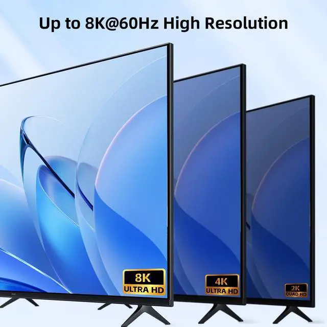 Alt view image 5 of 7 - AUTYUE HDMI+DisplayPort Dual Monitor KVM Switch for 2 Computers 2 Monitors, Aluminum 8K@60Hz KVM Switch for 2 PC Share 2 Monitors and 4 USB 3.0 Ports, Support Extended/Copy Mode, with Wired Controller