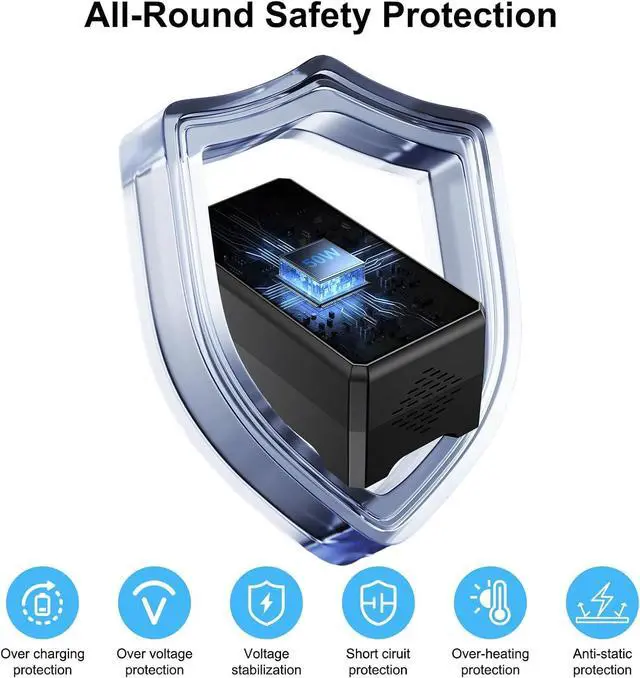 Alt view image 4 of 7 - AUTYUE USB Charging Station for Multiple Devices, 12-Port USB Charger Block 50W, Portable USB Charging Hub Compatible with Cell Phones,Tablet, AirPods and More Devices (US Plug)