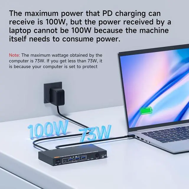 Alt view image 3 of 7 - AUTYUE USB C DP Triple Monitor KVM Switch 2 Computers 3 Monitors, 4K/1080P@60Hz MST KVM Switch for 1 PC & 1 Laptop Share 3 Monitors with 4 USB 3.0 Devices,PD for Laptop, USB Cables and Power Adapter
