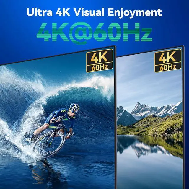 Alt view image 5 of 7 - AUTYUE USB C KVM Switch 2 Monitors 2 Computers 4K@60Hz, Dual Monitors KVM for 2 Laptops Share 2 External Displays and 4 USB3.2 Peripherals,10Gbps,PD 100W, Wired Remote, USB-C Cables &12V Power Adapter