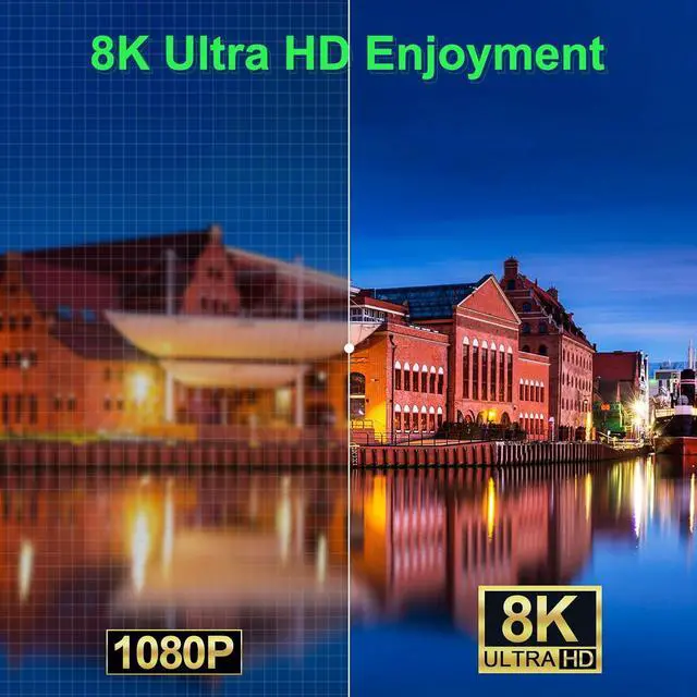 Alt view image 5 of 7 - AUTYUE KVM Switch 3 Monitors 2 Computers 8K@60Hz 4K@144Hz, Triple Monitor HD-MI + 2 DP KVM Switch for 2 Computers Share 3 Displays and 4 USB 3.0 Device,with Wired Remote,USB Cable & 12V Power Adapter